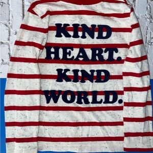 Old Navy Red and White Striped Tee